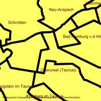 Vorschau der Kartenzusammenstellung Verwaltungseinheiten Hessen