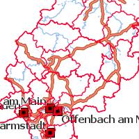 Vorschau der Kartenzusammenstellung Flurbereinigungsverfahren in Hessen