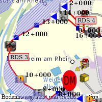 Vorschau der Kartenzusammenstellung Deichschutz an Rhein und Main