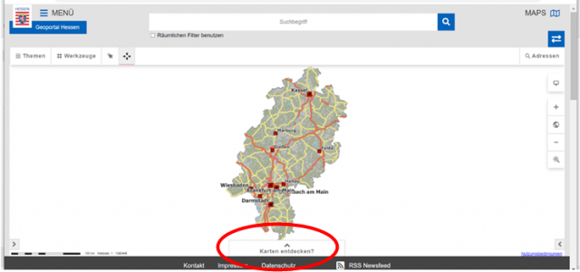 Kartenkarussell geschlosssen